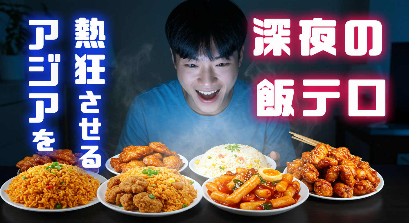 見たら絶対ハマる！アジアを熱狂させる深夜の『飯テロ』動画、そのハマる魅力