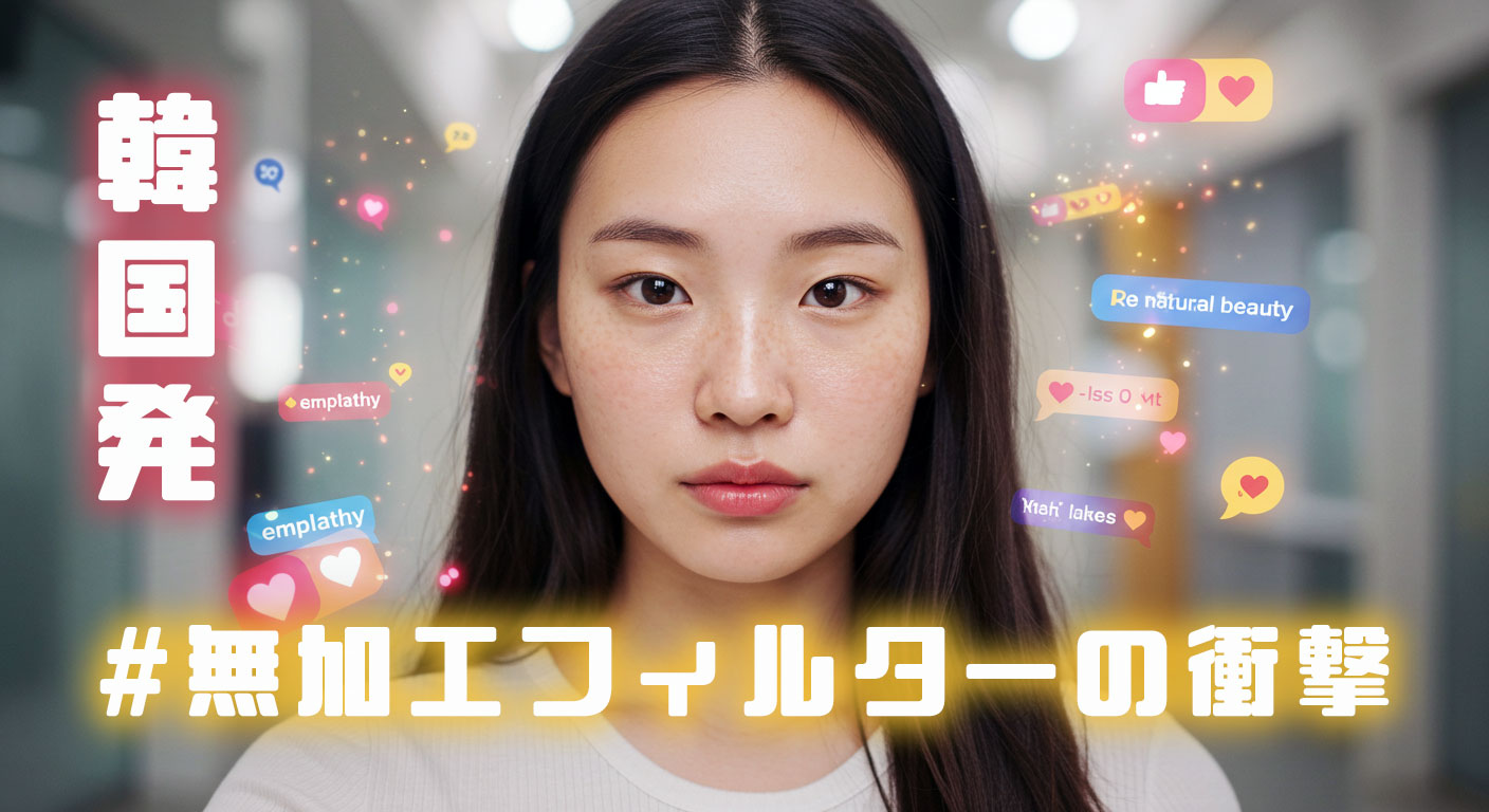 韓国発！#無加工フィルターでリアルな美を追求するZ世代