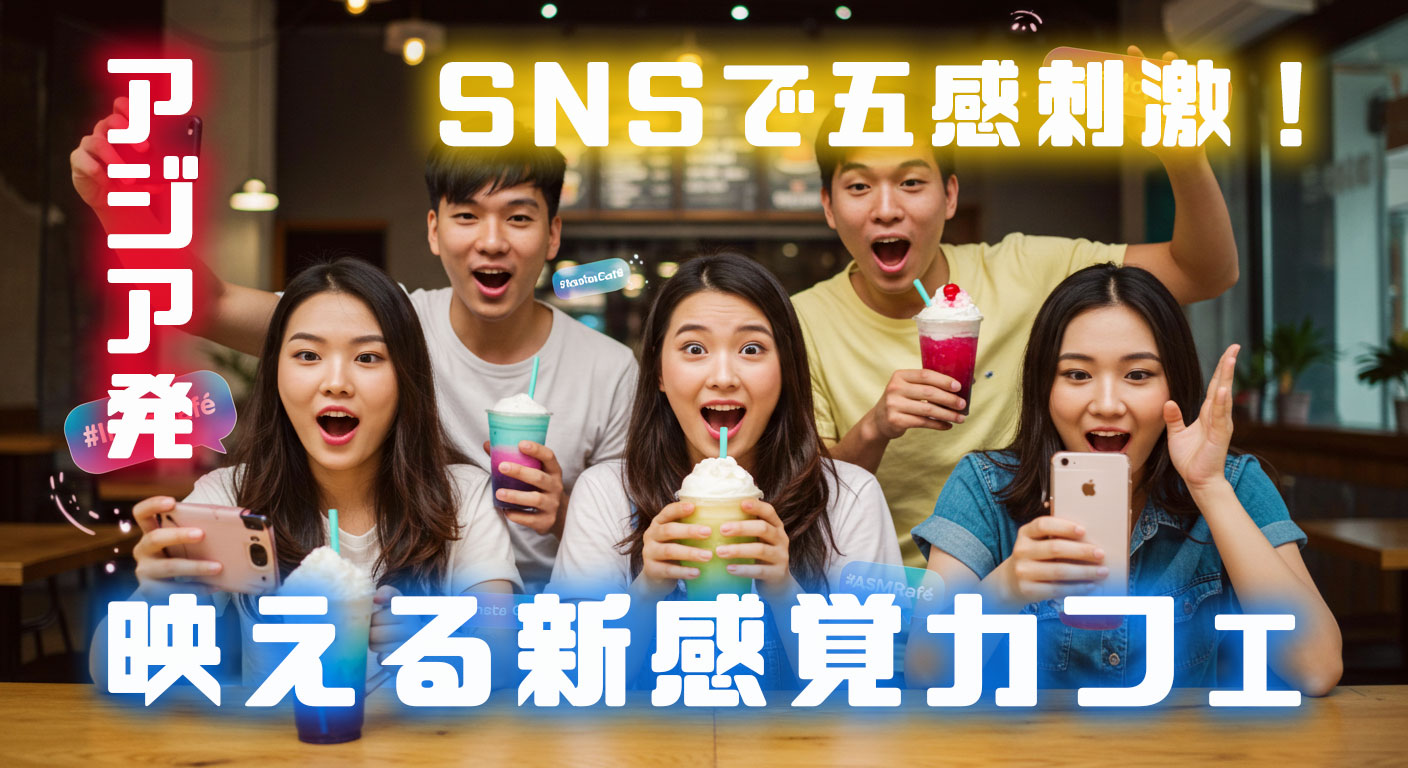 アジア発！SNSで五感刺激！映える新感覚カフェ体験最前線