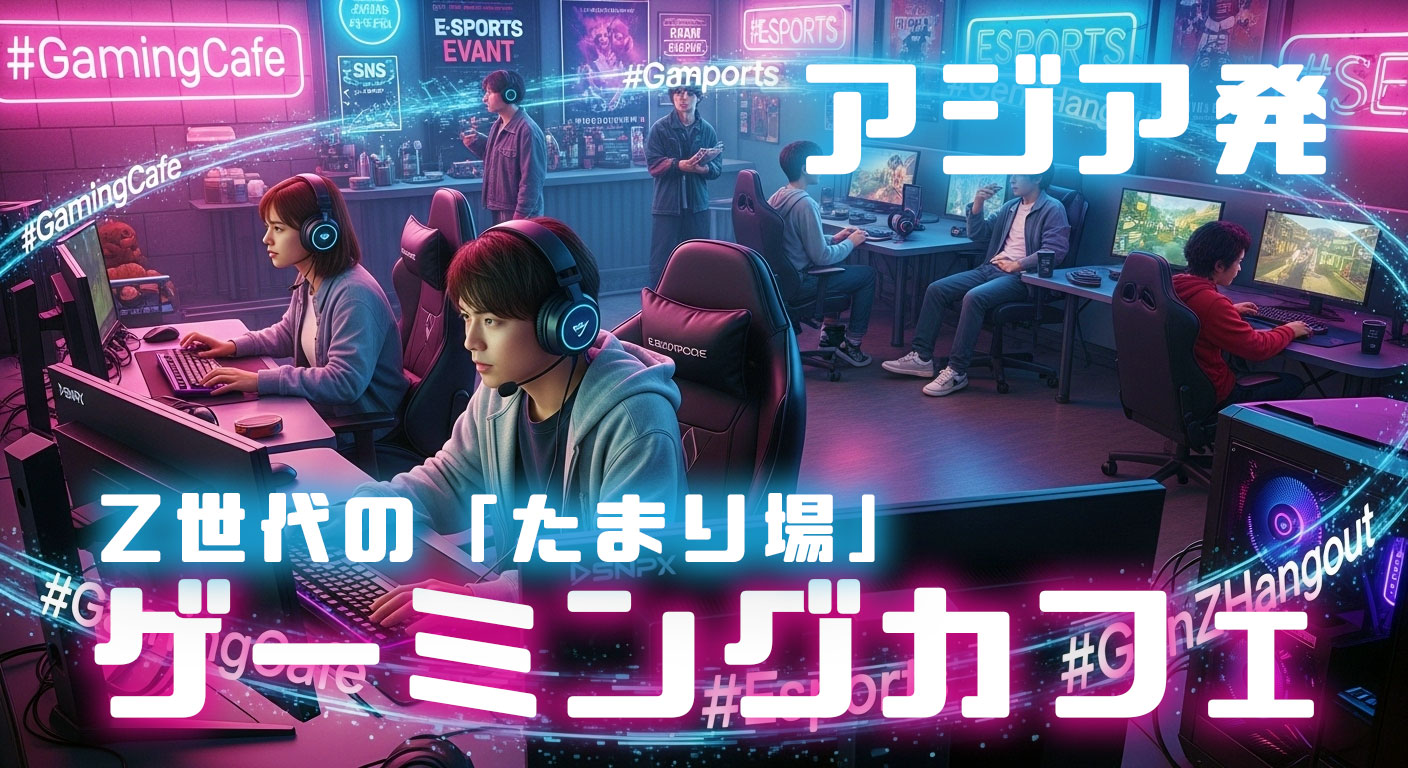 アジア発！ゲーミングカフェの進化！Z世代の新たな居場所